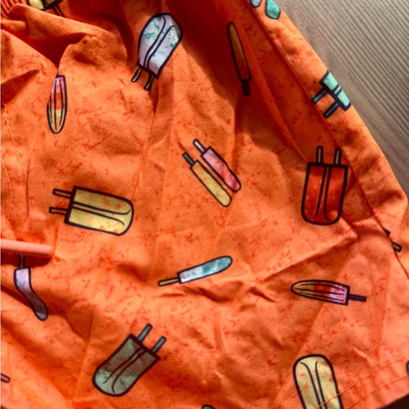 Cat & Jack l Orange Popsicle Print Boy’s Swim Shorts l Size: 3T - Picture 4 of 7